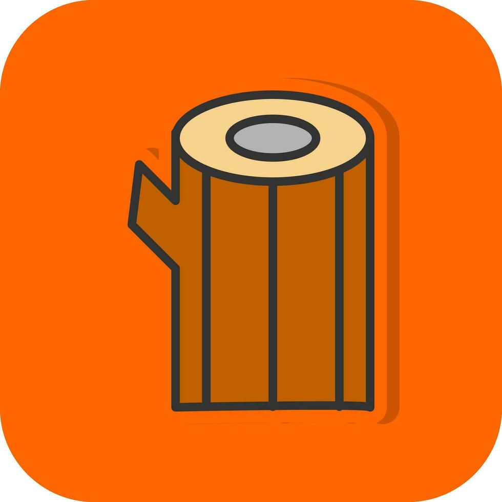 Log Vector Icon Design