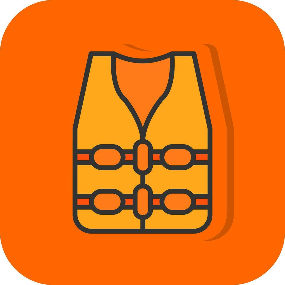 Life jacket Vector Icon Design