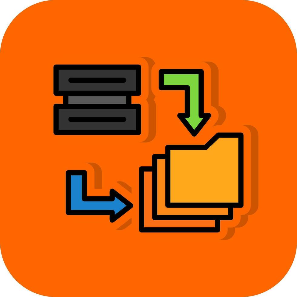 Data Migration Vector Icon Design
