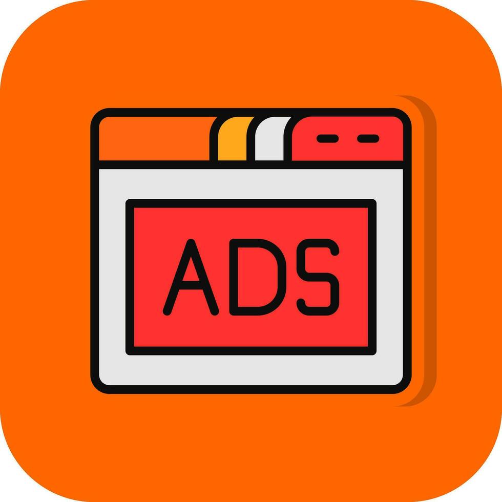 Ads Vector Icon Design