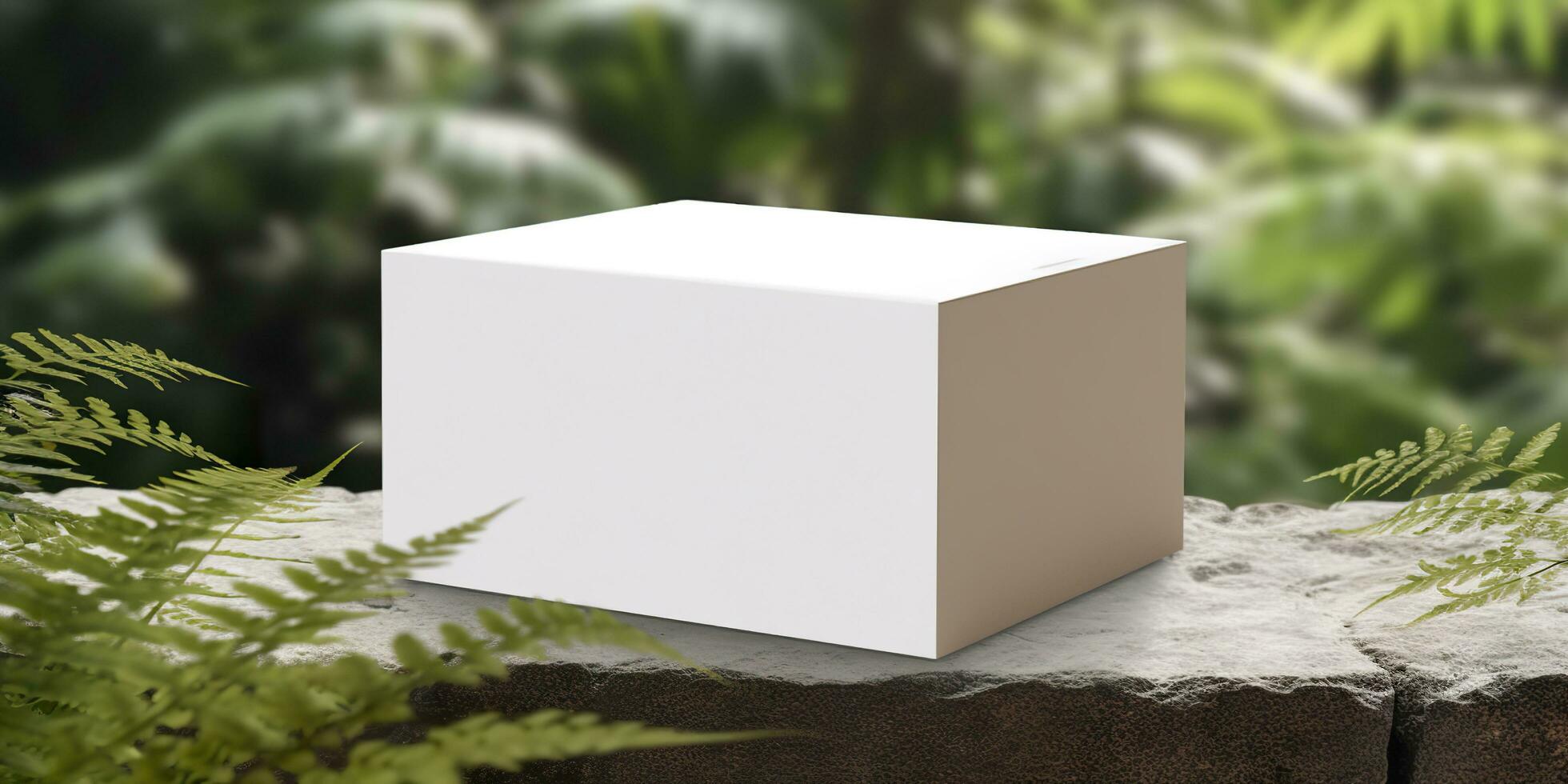 box mockup design. Generative AI photo