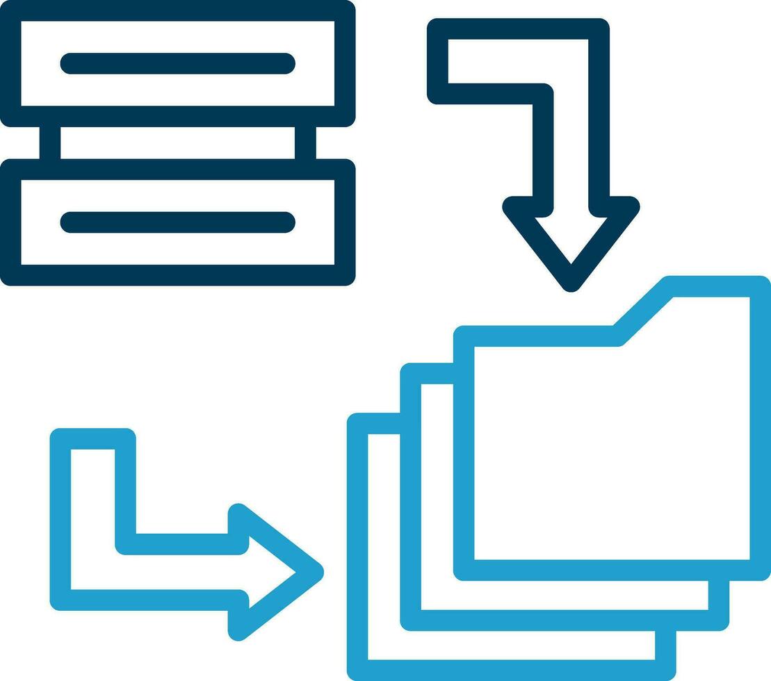 Data Migration Vector Icon Design