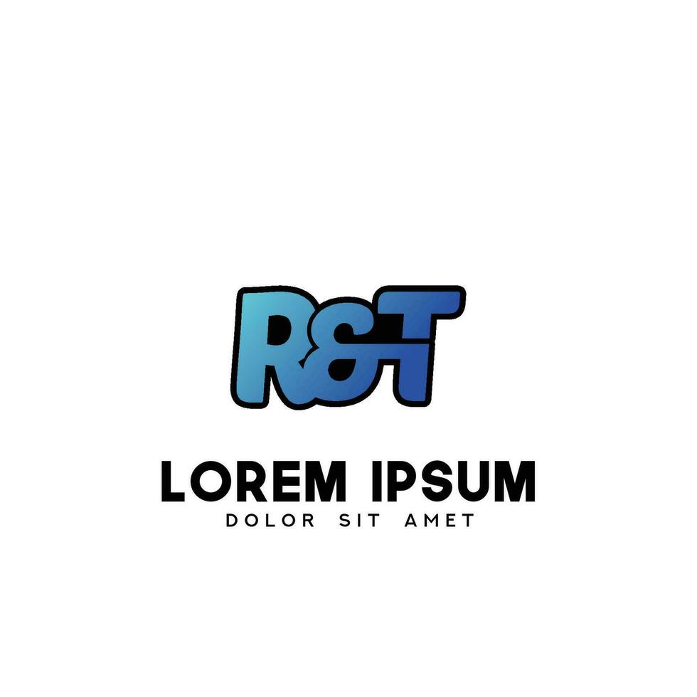 RT Initial Logo Design Vector