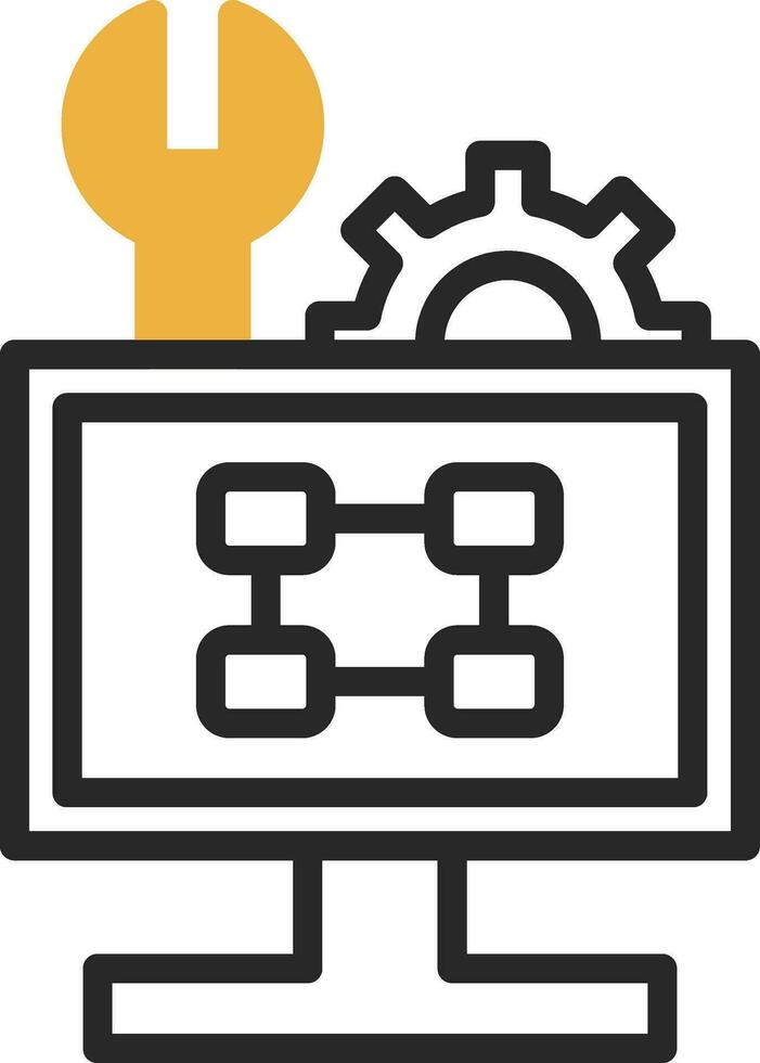 Troubleshooting Flowchart Vector Icon Design