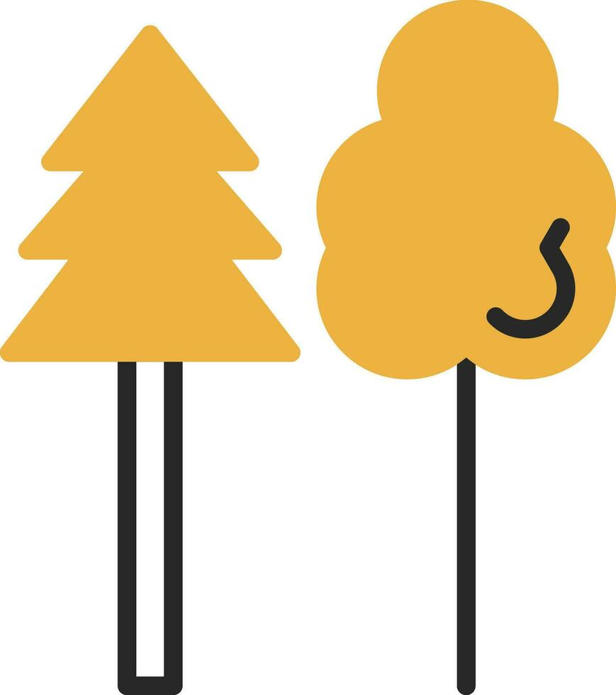 diseño de icono de vector de árbol