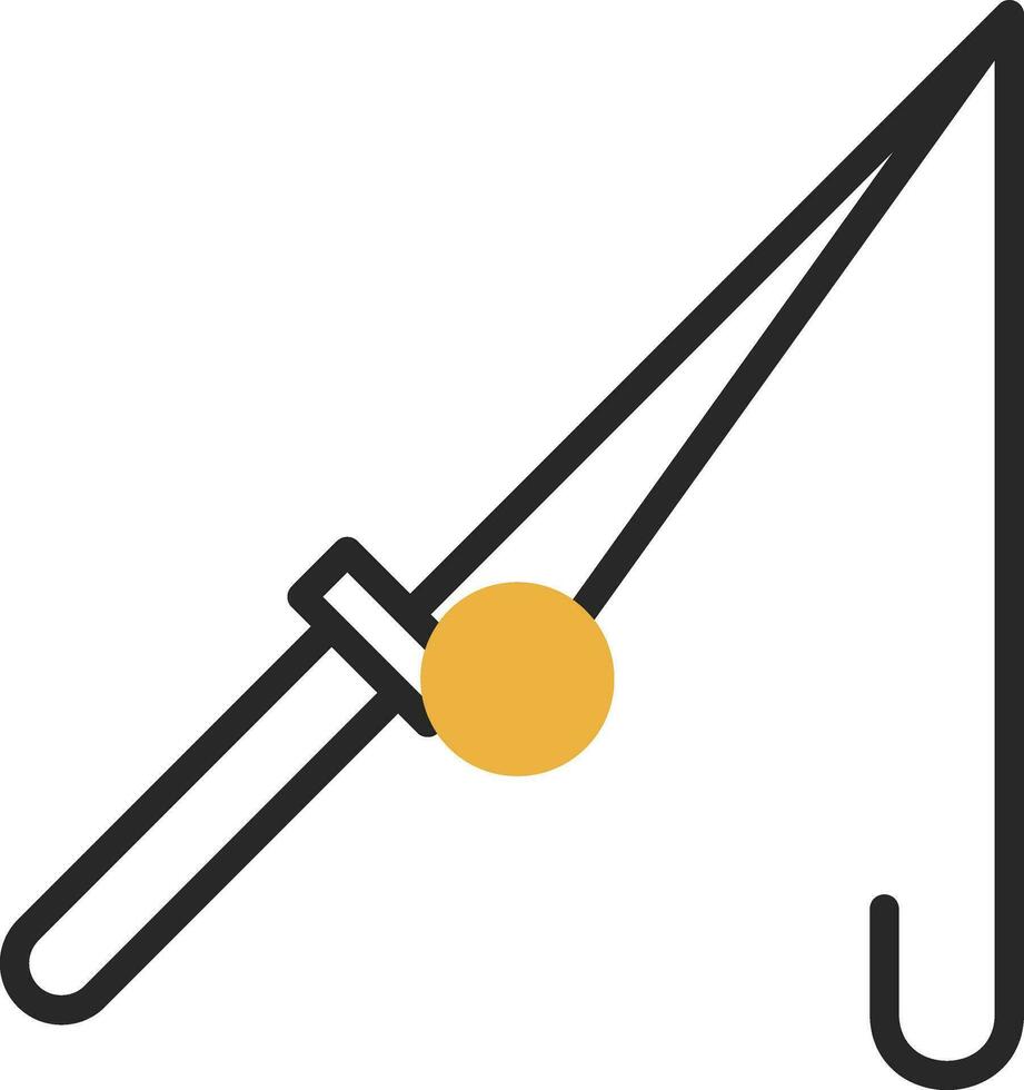 Fishing rod Vector Icon Design