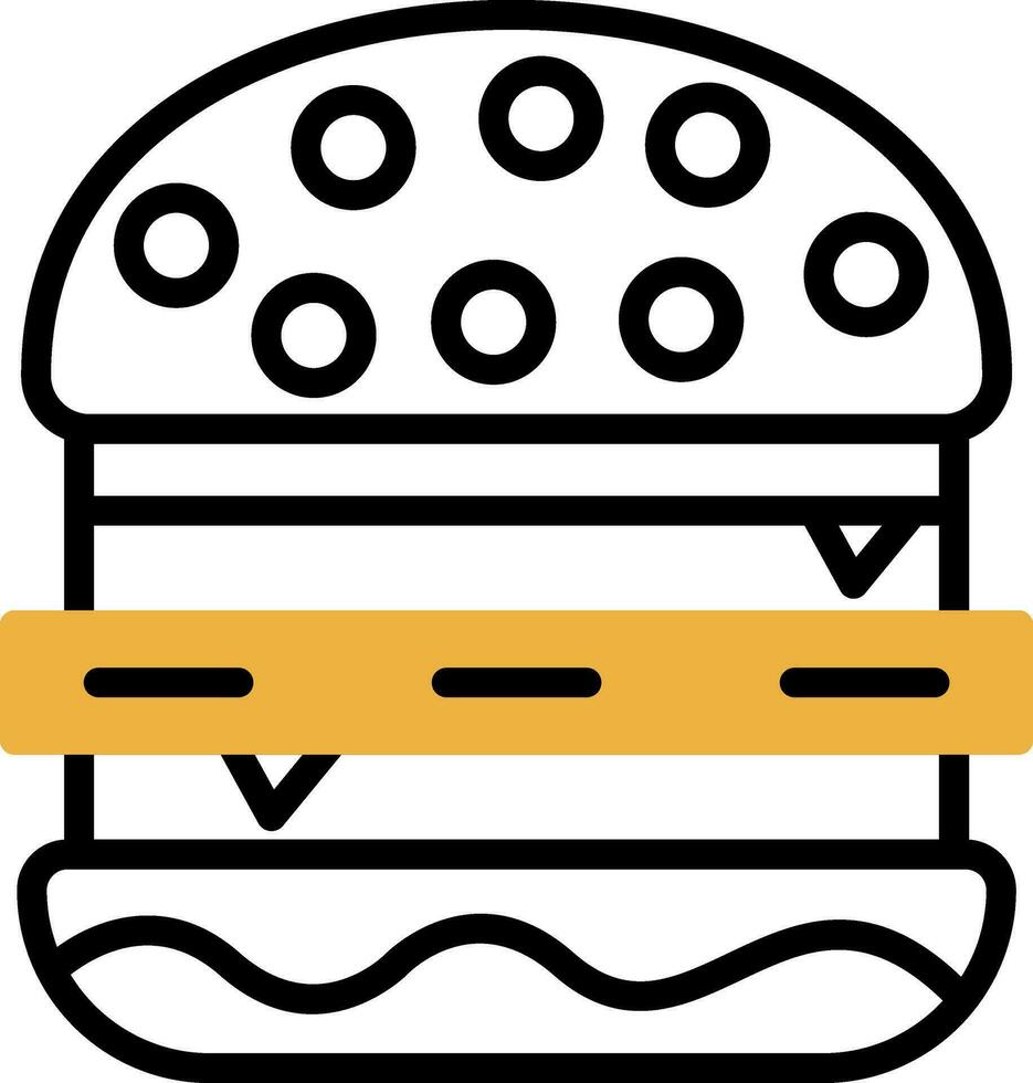 diseño de icono de vector de hamburguesa