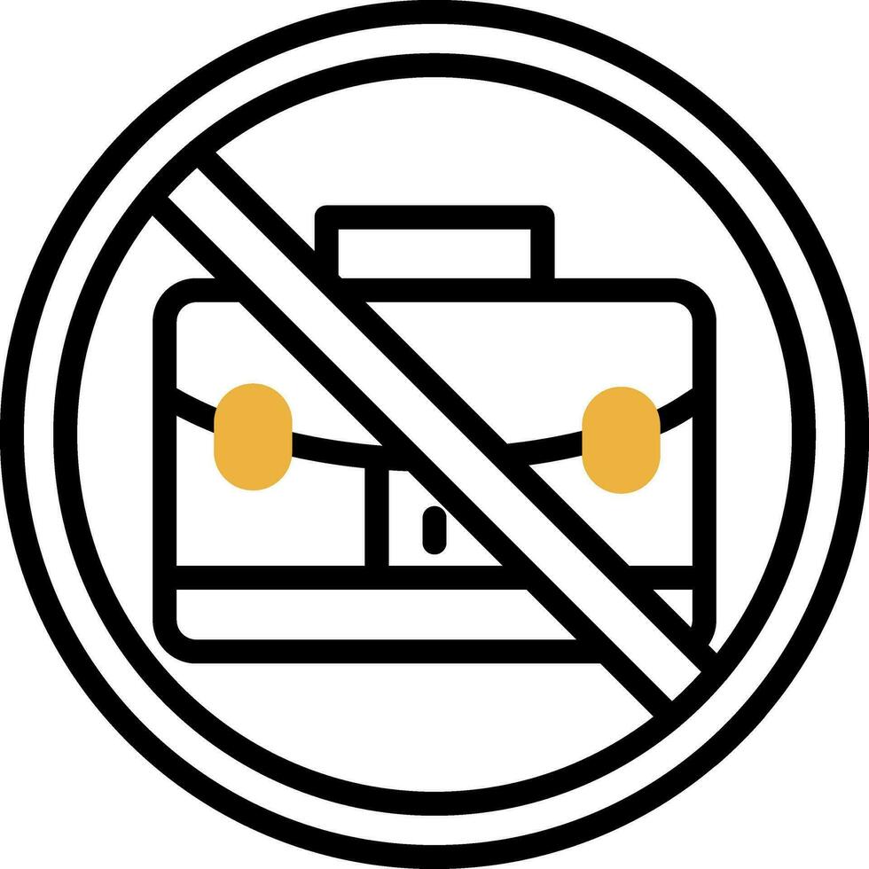 No bag Vector Icon Design