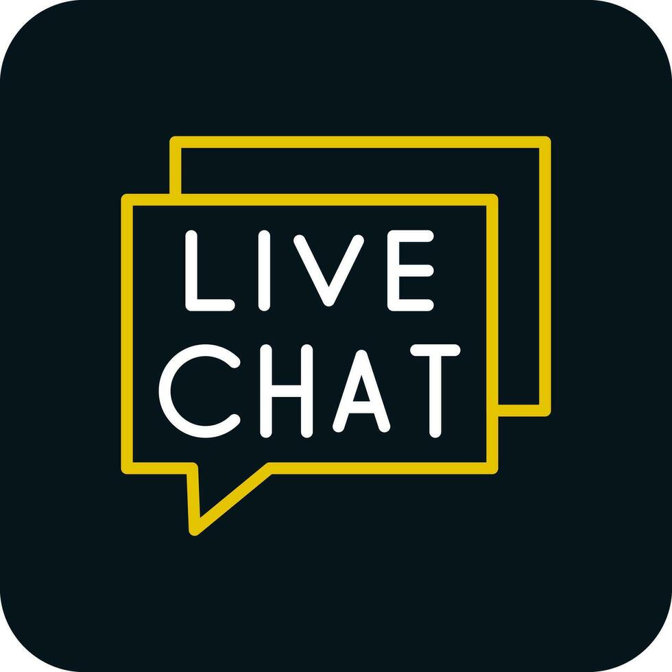 Live Chat Vector Icon Design
