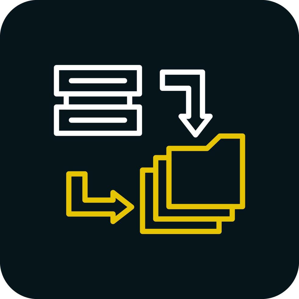 Data Migration Vector Icon Design