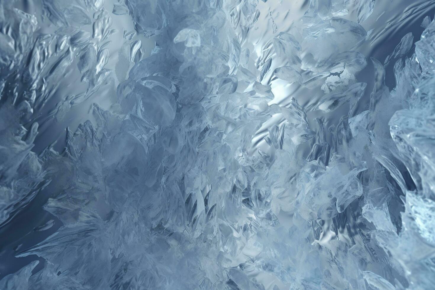 Abstract ice textures on car window in winter. Frosted Glass and Ice. A Textured Look. backgrounds and textures concept. AI Generative photo