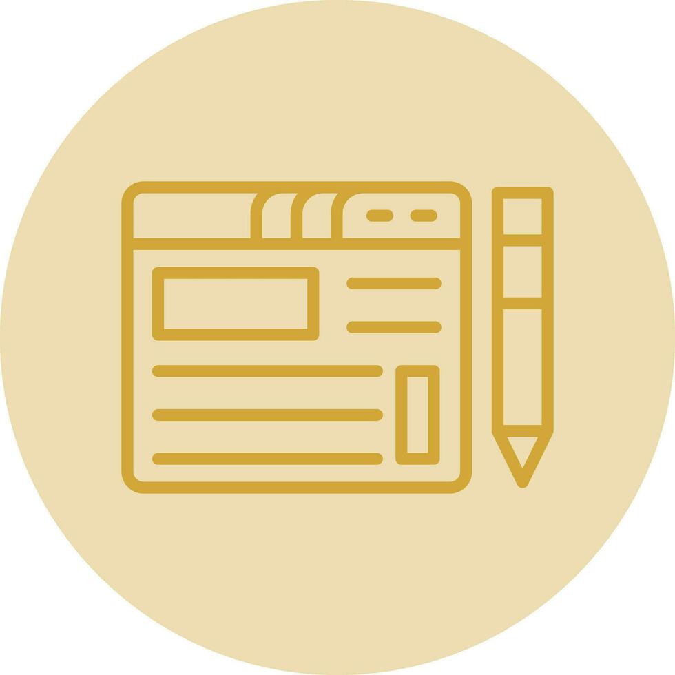 Blogging Vector Icon Design