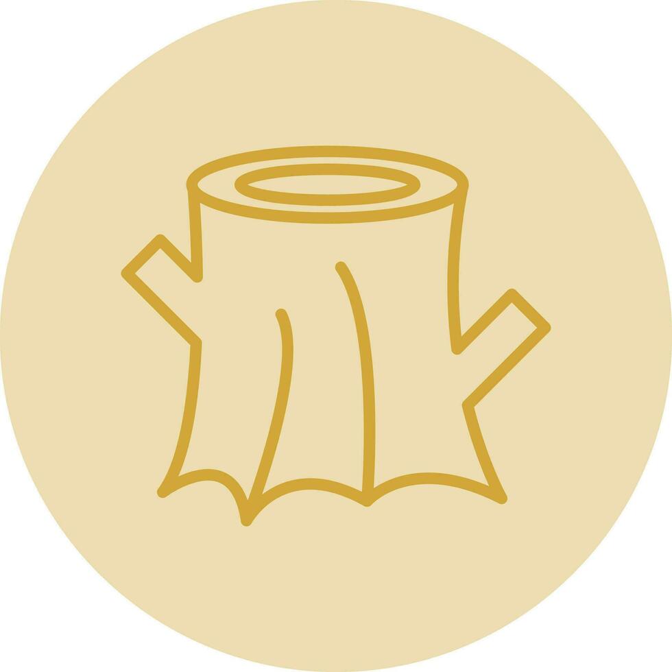 Tree stump Vector Icon Design