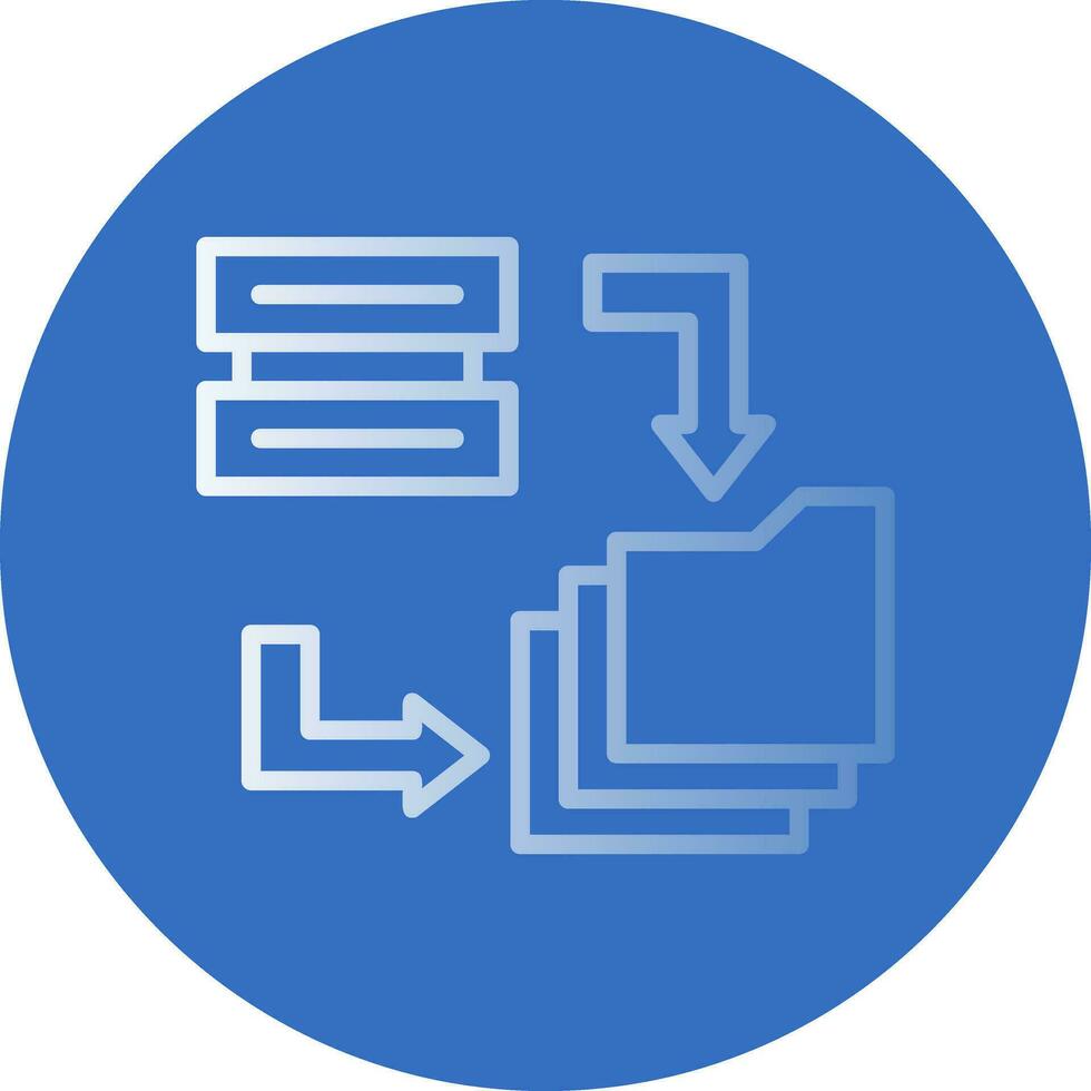 Data Migration Vector Icon Design