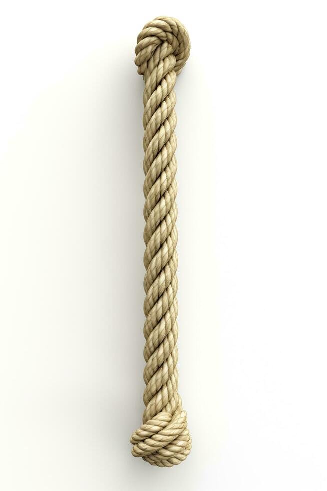 ropes isolated on a white background. Generative AI photo