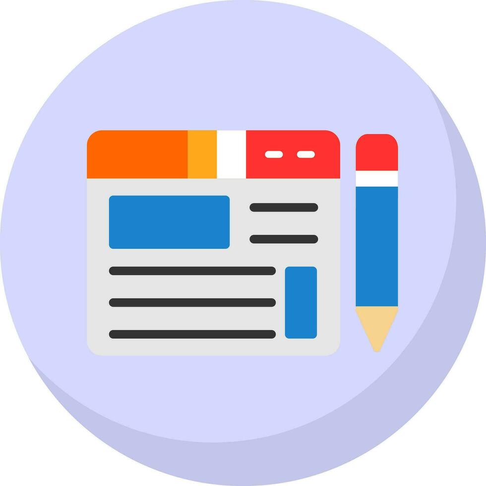 Blogging Vector Icon Design