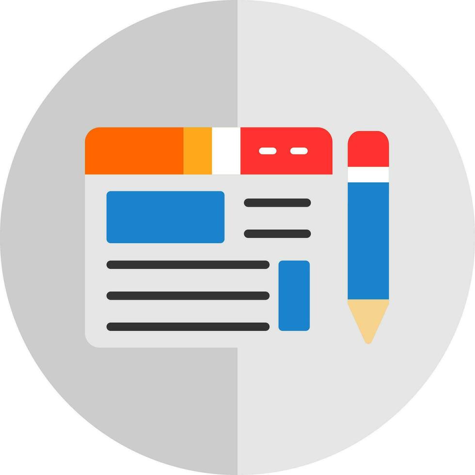 Blogging Vector Icon Design