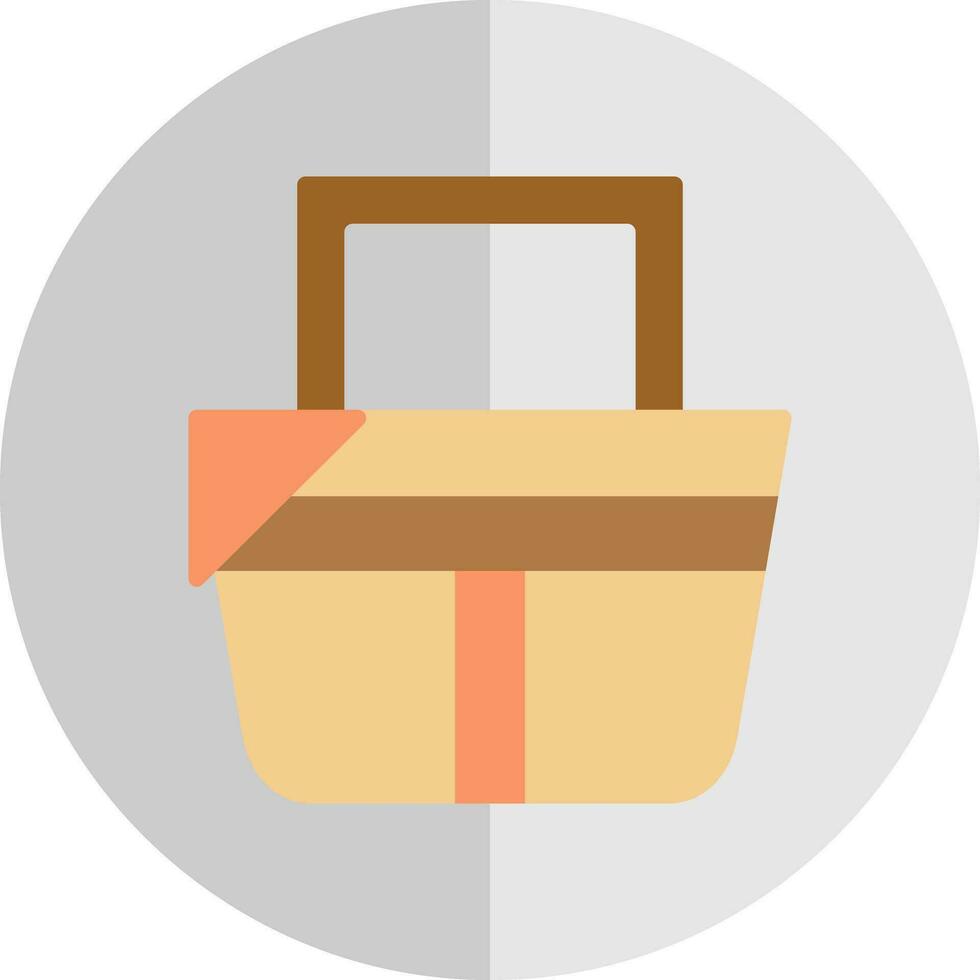 Picnic basket Vector Icon Design