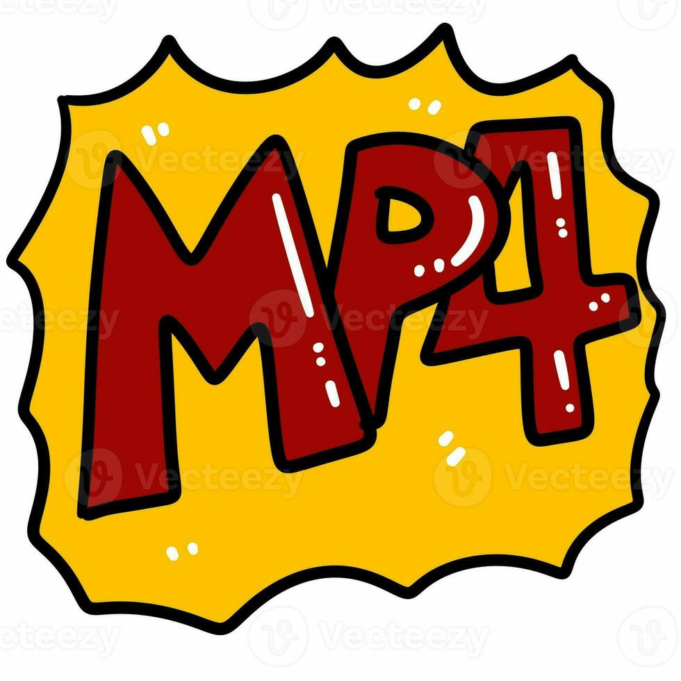 hand drawn cartoon text MP4 photo