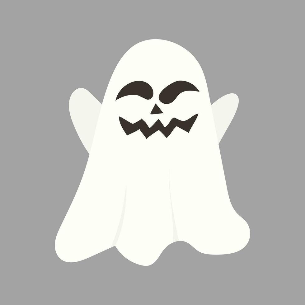 Ghost icon isolated on white background. Vector illustration