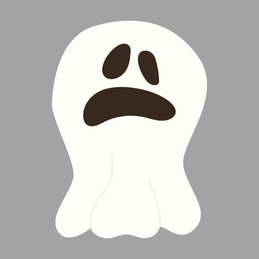 Ghost icon isolated on white background. Vector illustration