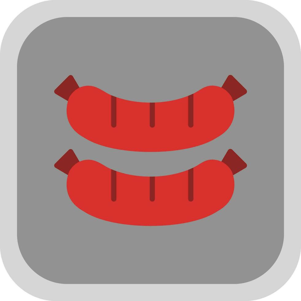 Sausage Vector Icon Design