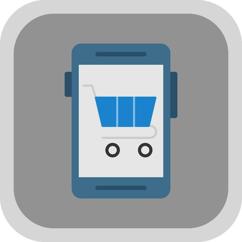 diseño de icono de vector de compras en línea