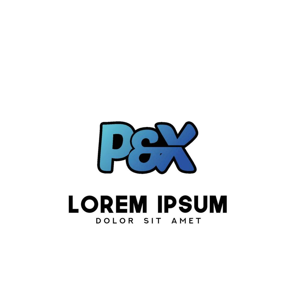 PX Initial Logo Design Vector