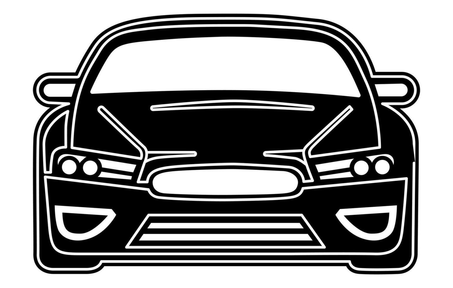 Vehicle Car Silhouette. Vehicle car Silhouette vector. vector