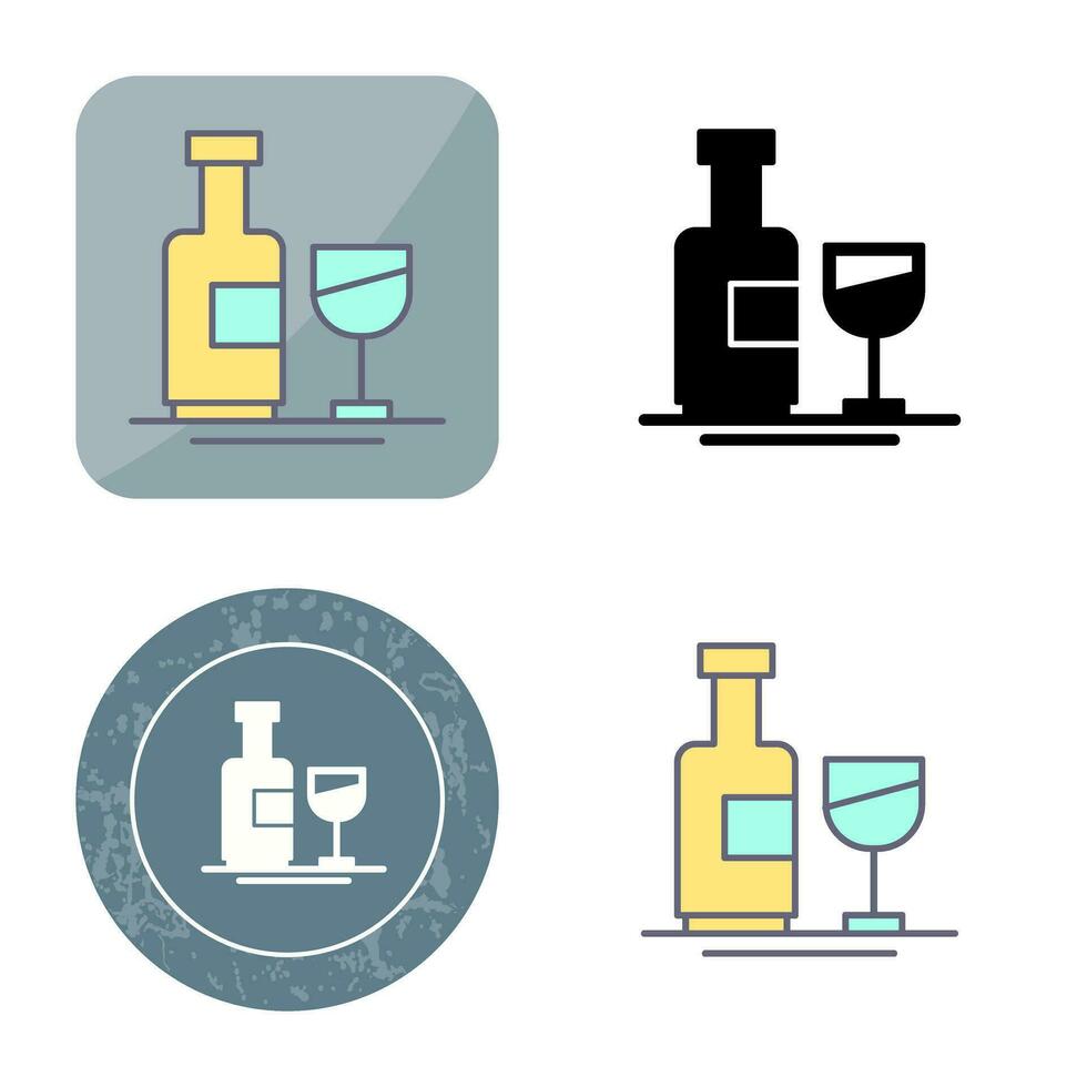 Wine Bottle Vector Icon