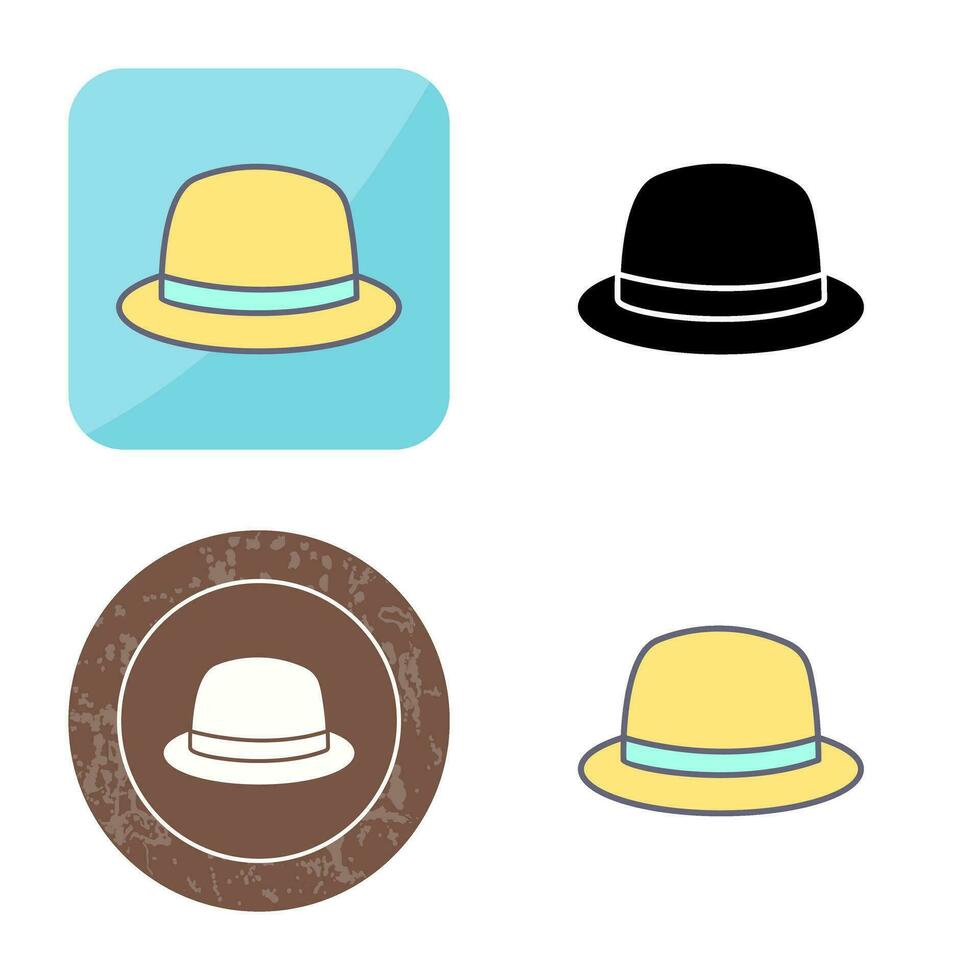 icono de vector de sombrero