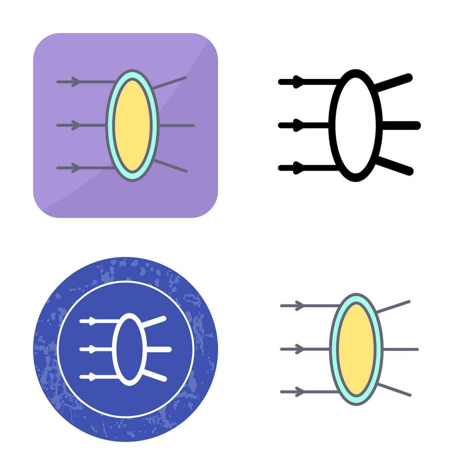 Refraction Vector Icon