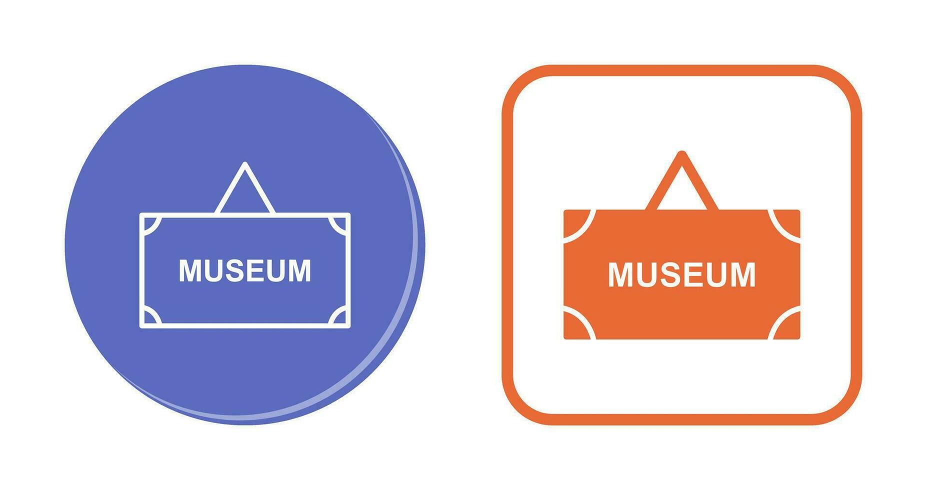 Museum Tag Vector Icon
