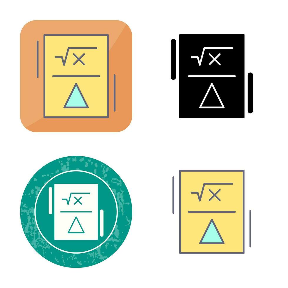 Formula Vector Icon