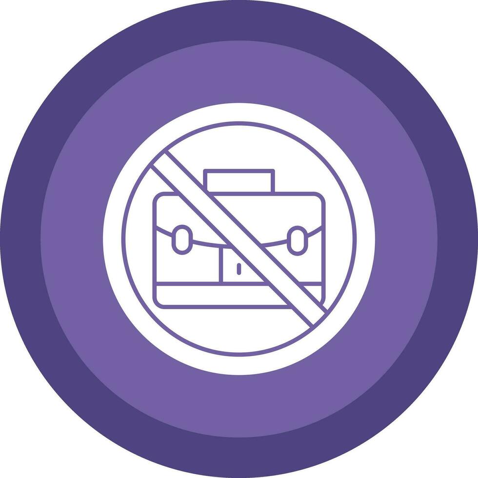 No bag Vector Icon Design