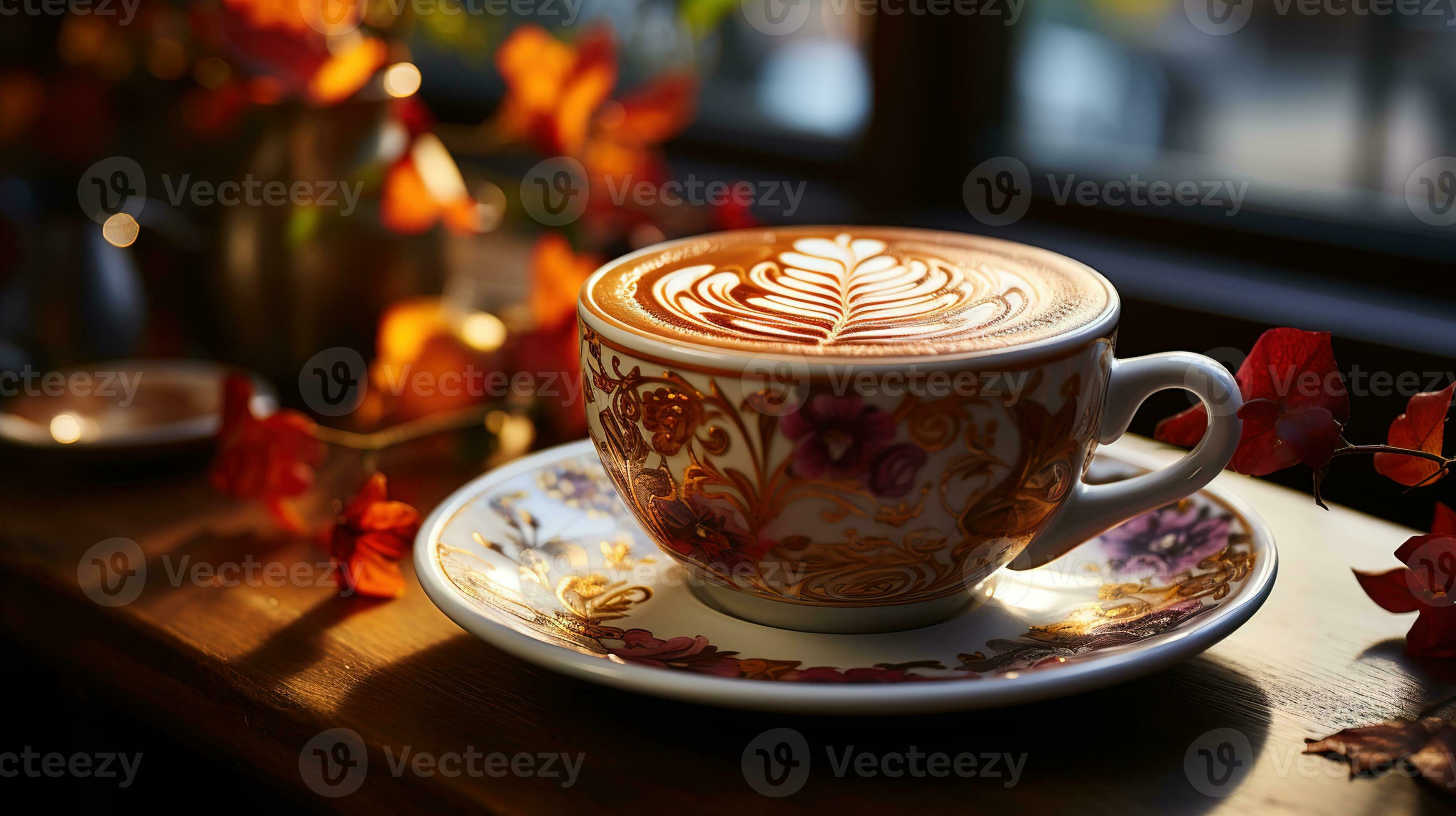 Lugar: un lugar con una taza de café, cristal y cubertería se configuran  mediante un toque contemporáneo en un art decó Fotografía de stock - Alamy