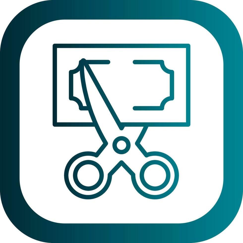 Cut Vector Icon Design
