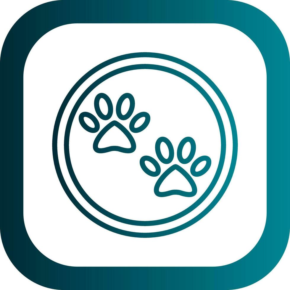 Paw print Vector Icon Design