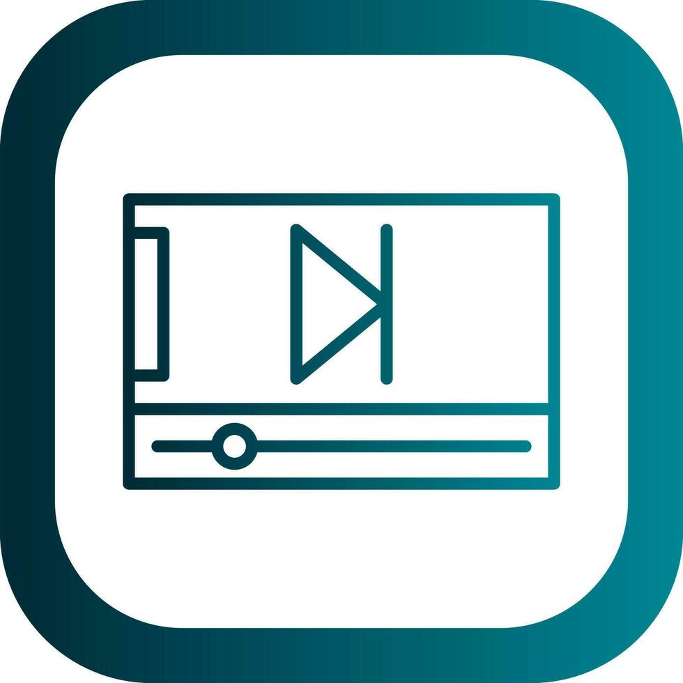 diseño de icono de vector de vídeo