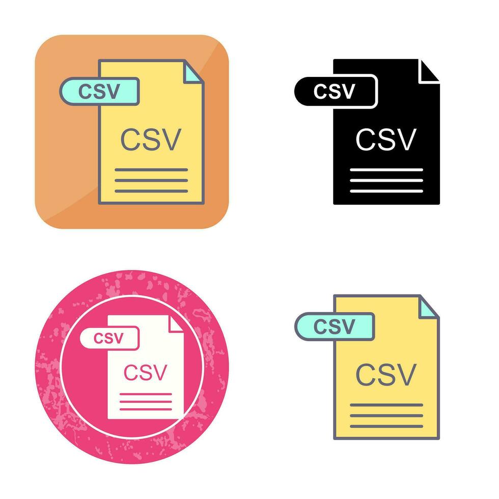 CSV Vector Icon