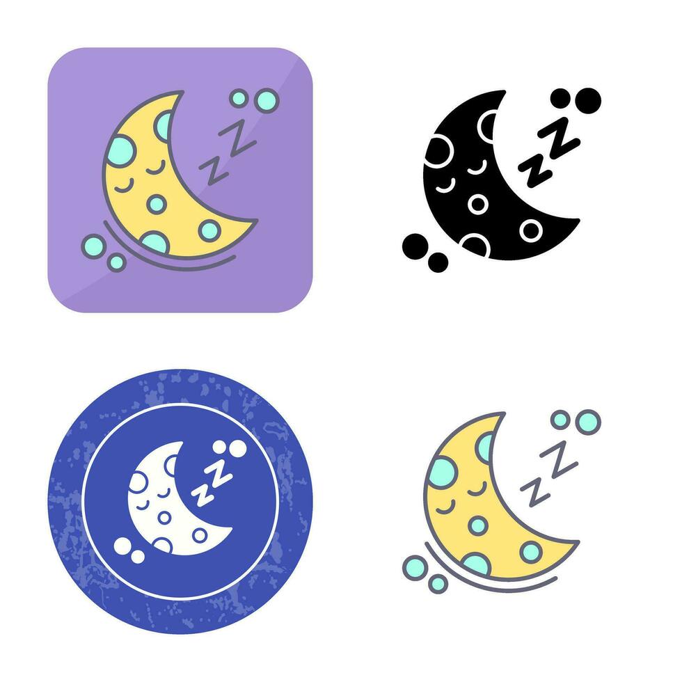 Sleeping Vector Icon