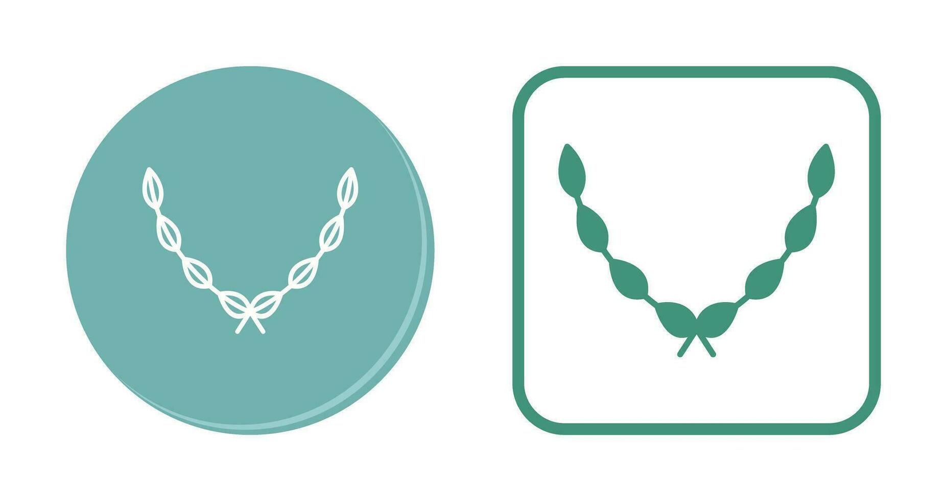 Leaves Wreath Vector Icon