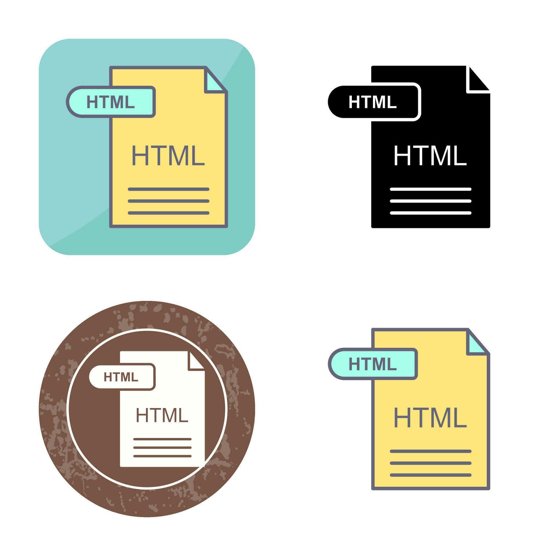 HTML Vector Icon 30230855 Vector Art at Vecteezy