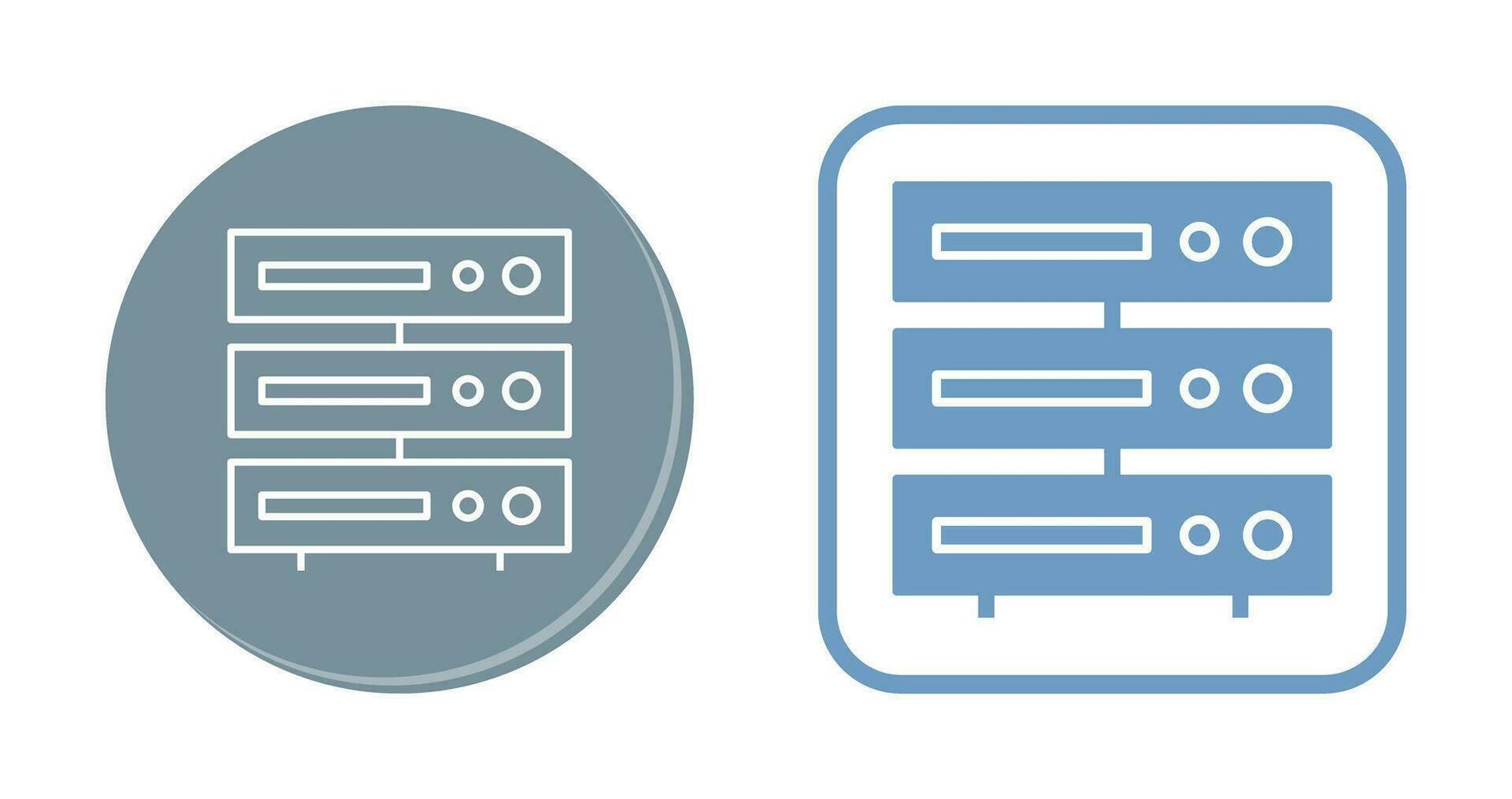 Unique Server Vector Icon