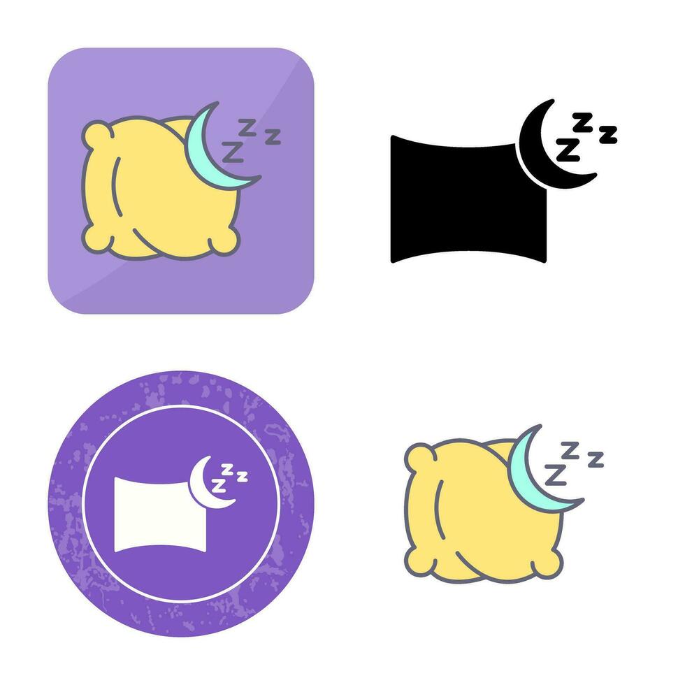 icono de vector de almohada