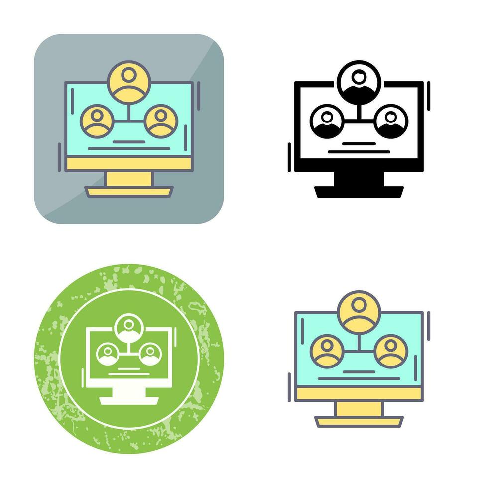 Hierarchy Structure Vector Icon