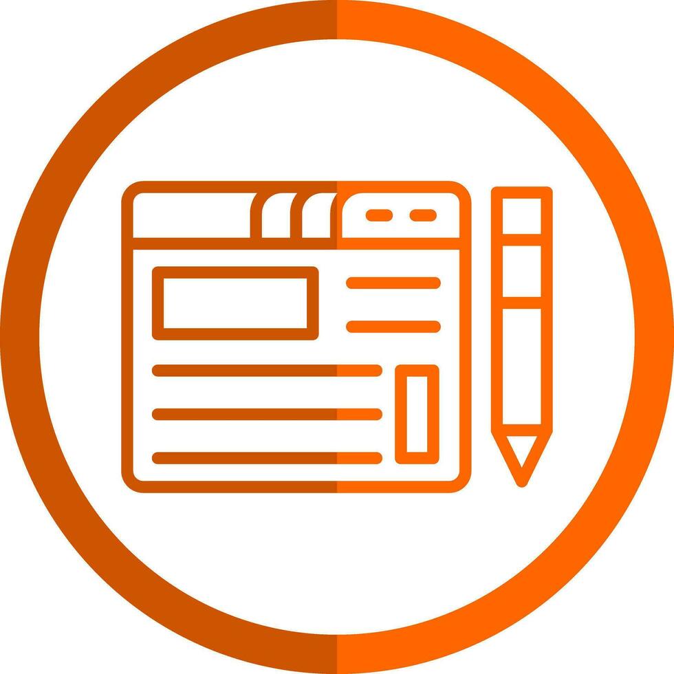 Blogging Vector Icon Design