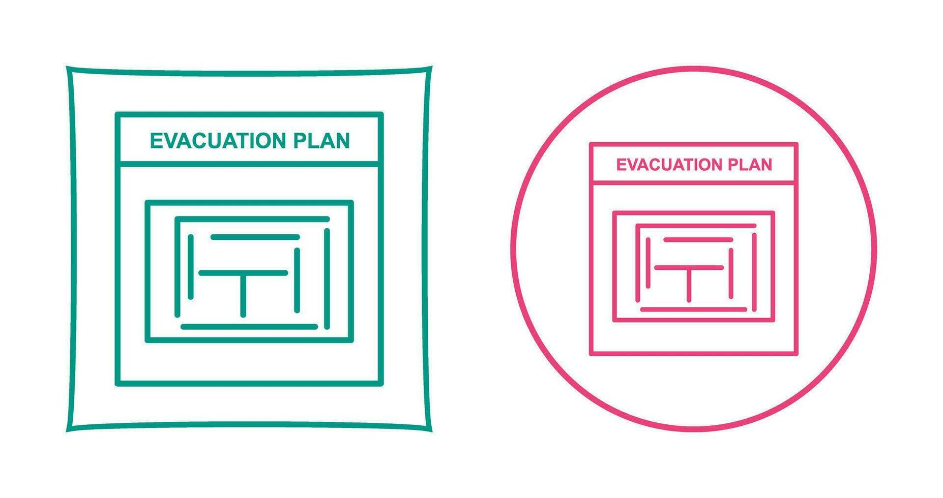 Evacuation Plan Vector Icon