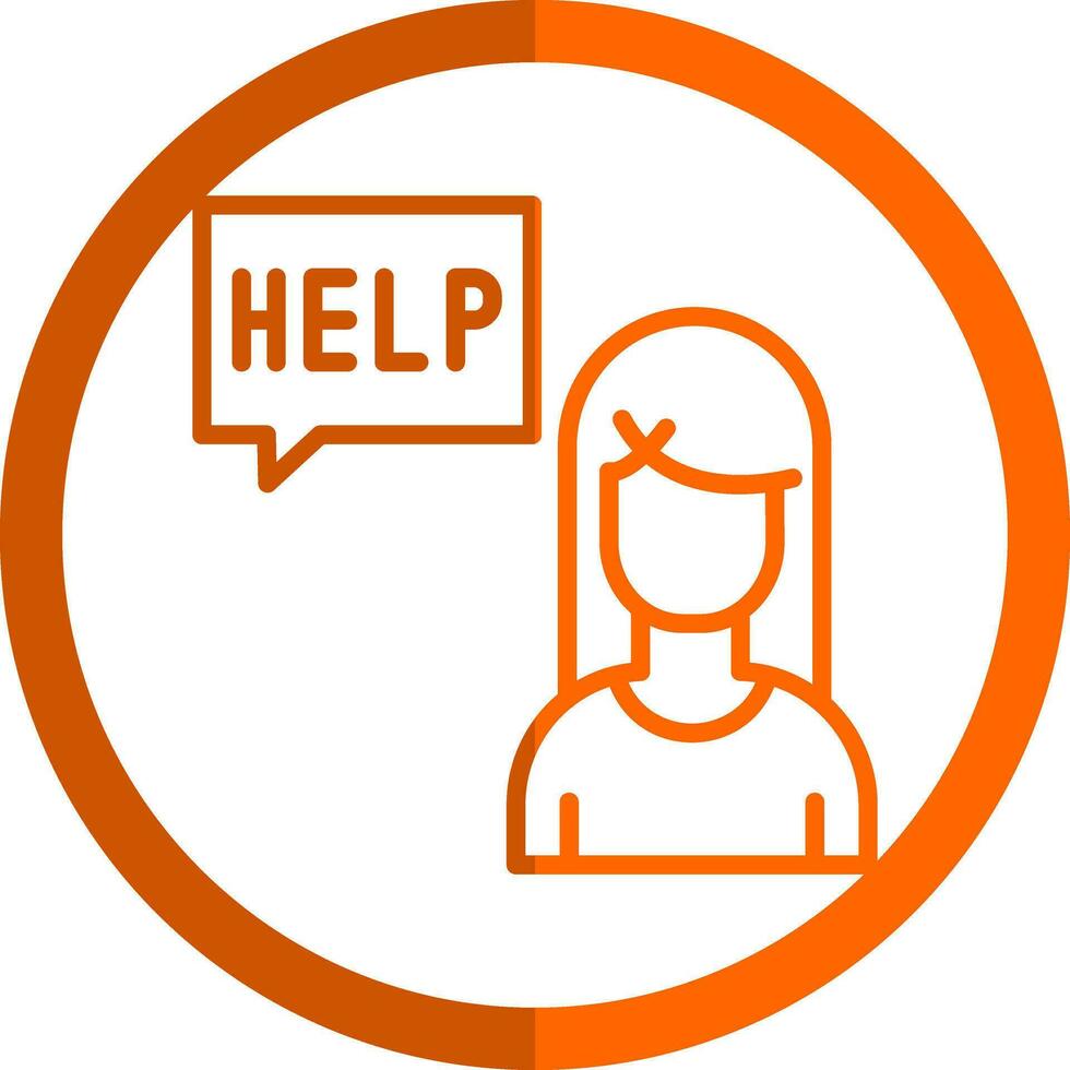 Ask for help Vector Icon Design
