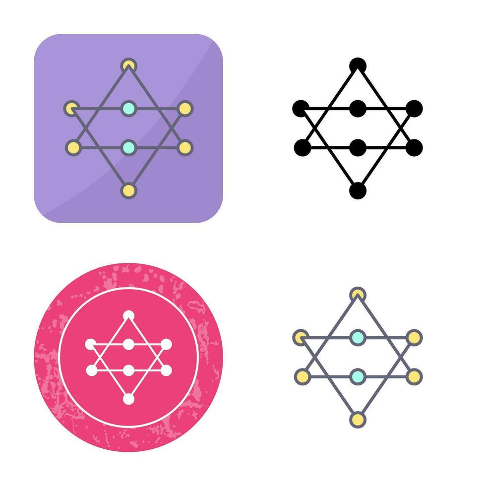 Unique Networks Vector Icon